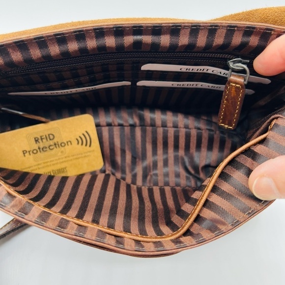 JACK GEORGES VOYAGER COLLECTION CROSSBODY BUFFALO LEATHER BAG NWT - Picture 9 of 15